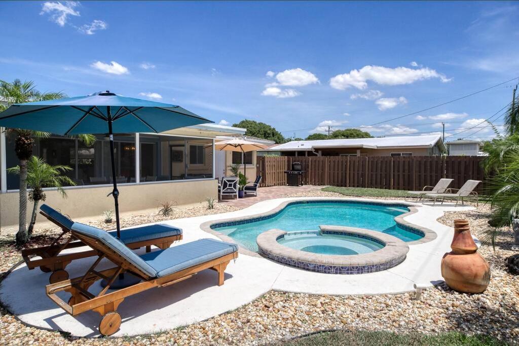 Paradise 4 Min To The Beach With Private Heated Pool Deerfield Beach Exterior foto