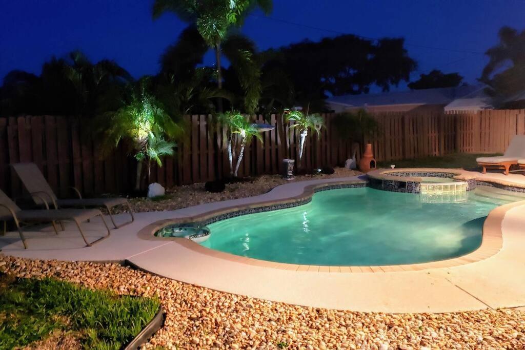 Paradise 4 Min To The Beach With Private Heated Pool Deerfield Beach Exterior foto