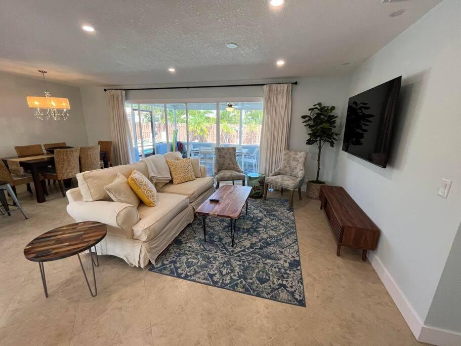 Paradise 4 Min To The Beach With Private Heated Pool Deerfield Beach Exterior foto