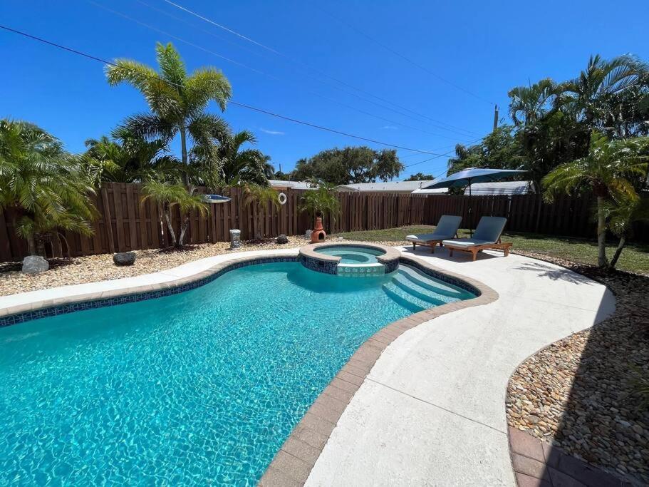 Paradise 4 Min To The Beach With Private Heated Pool Deerfield Beach Exterior foto